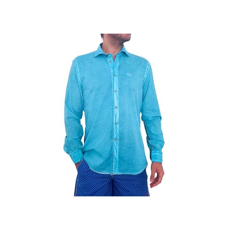 Camisa de Turquesa Tamaño 1 Azul Agua